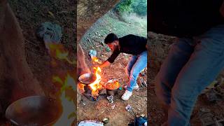 Jungle Cooking Start 🔥 | Village Chulha Setup 😱 | Bastar Cooking #shorts