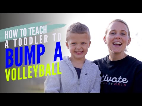 Wie Teach Ein Kleinkind zu Bump A Volleyball