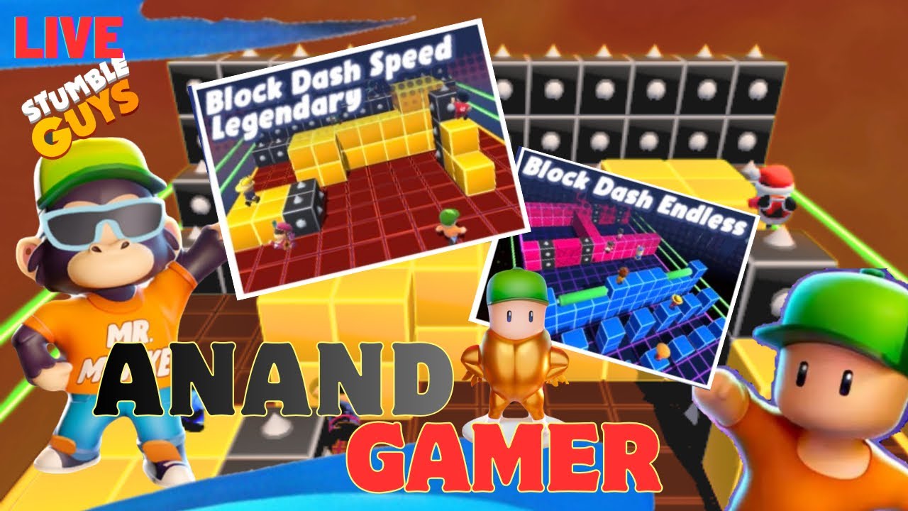 Eu Server Stumble Guys Live Block Dash Legendary | Block Dash endless