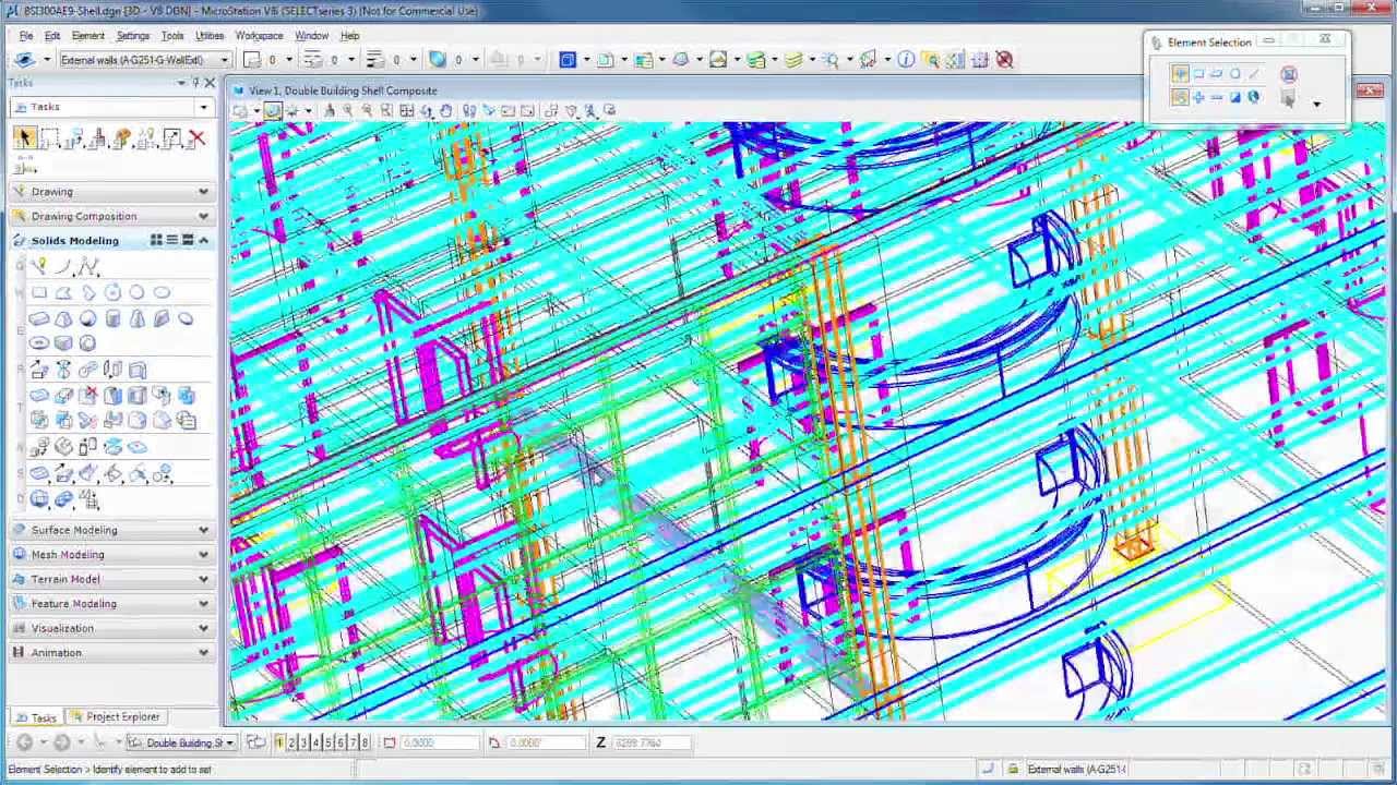 MicroStation V8i SELECTseries 3 Basics - Introduction & Solids Modeling  (Part 1)