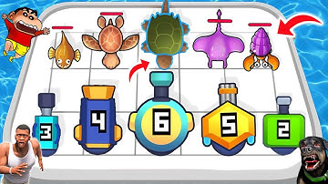 SHINCHAN HUNT And CATCH FISHES with NET GUNS | NOOB Vs PRO Vs HACKER | DREAM SQUAD