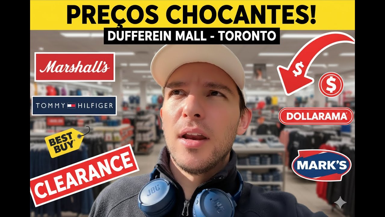 COMPRAS EM TORONTO: 2025/2026 Vale a pena? Marshall, Mark`s, Tommy Hilfiger, Columbia, GAP, Best Buy