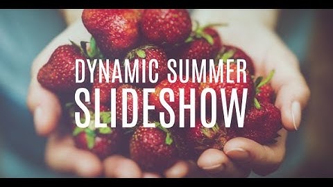 Dynamic Summer Slideshow - After Effects CS5 Template