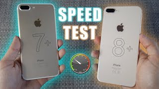 iPhone 8 Plus vs iPhone 7 Plus SPEED Test !