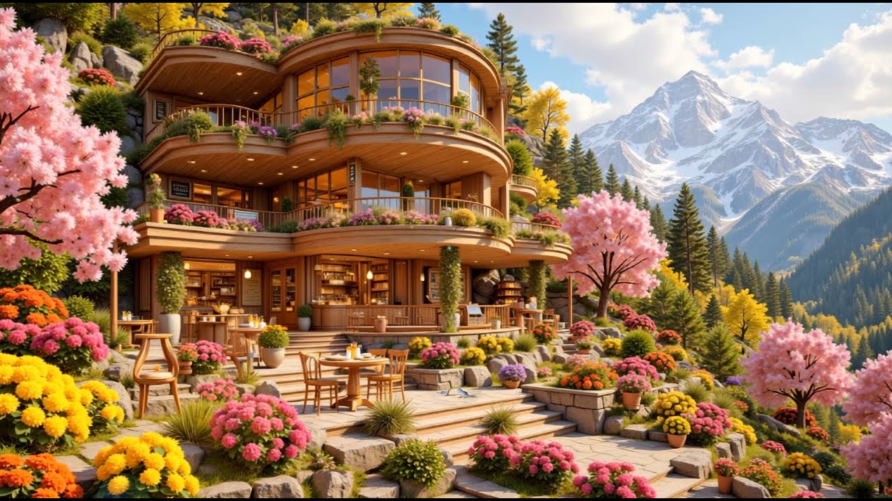 Spring Coffee Shop Jazz Vibes  Gentle Jazz for Deep Focus, Work and Peaceful Time