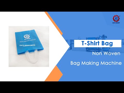 Non Woven T shirt Soft Loop Handle Bag Making Machine | Non Woven Shopping Bag Making Machine