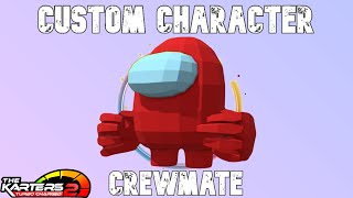Custom Character Showcase - Crewmate (Among Us) - The Karters 2: Turbo Charged