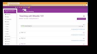 How to add announcement and Discussion Forum in Moodle