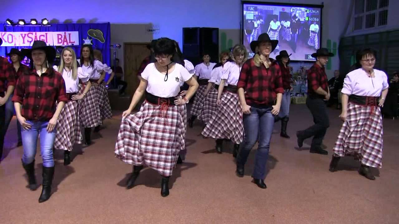 Bál 2015 Téglás - 09 műsor - Pedagógusok tánca - country