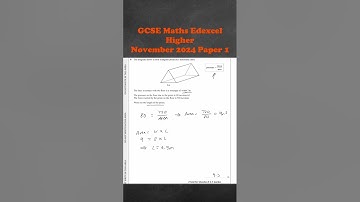 November 2024 - GCSE Edexcel Maths Higher Paper 1 - Exam Resit Walkthrough