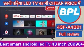 Bpl 43 inch smart android led Tv 43F A4301 Full demo and review video 20990/- bpl2023 bestdeals