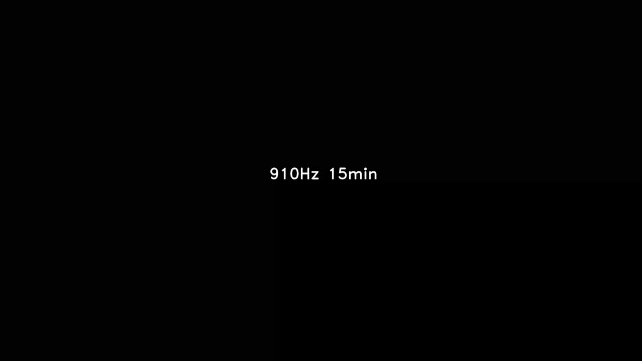 910 Hz 15min sine sound wave