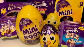 Cadbury  Surprise Eggs , Mini Eggs , Egg Hunt Bunny . Dairy Milk , Egg Spoon , Oreo , Freddo Faces