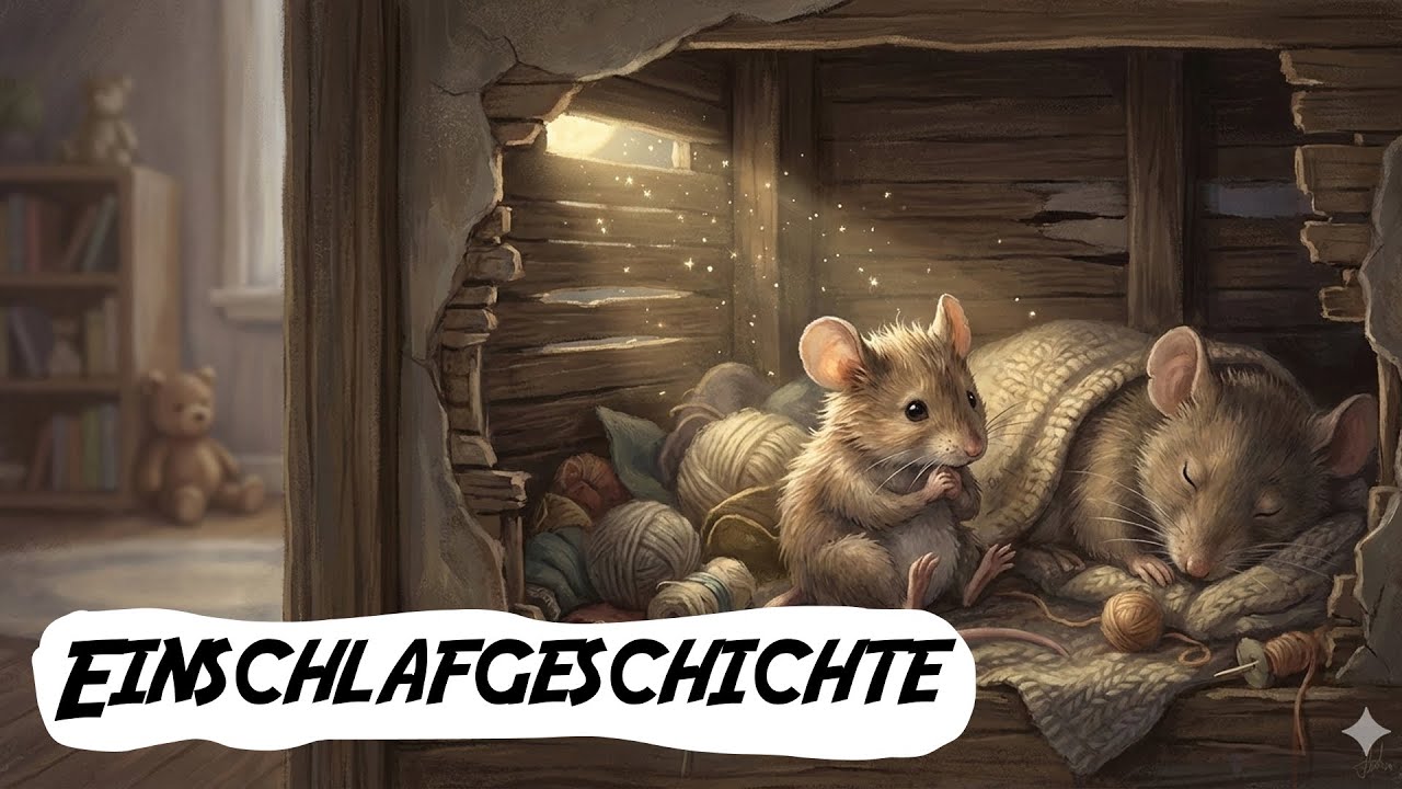 Oliver, die kleine Maus – Eine Reise durch die Nacht und zurück nach Hause | Einschlafgeschichte