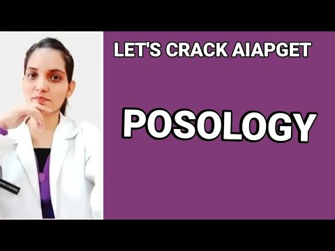 ||POSOLOGY||LET'S CRACK AIAPGET||PHARMACY  LECTURE-5||Dr.Deeksha||
