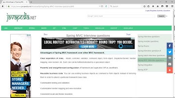 Advantages of Spring MVC framework over other MVC framework. | javapedia.net