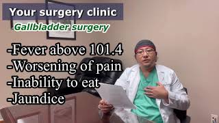 Gallbladder surgery instruction