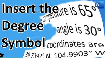 Word Wizardry: Adding Degree Symbols in MS Word for Eye-Catching Documents