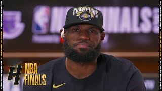 LeBron James Joins GameTime - Game 6 | Heat vs Lakers | October 11, 2020 NBA Finals