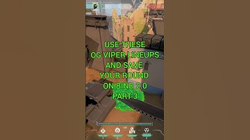 Use These Viper Lineups And Save The Round On Bind 2.0 Part-3 #shorts  #valorant