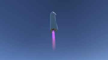 Starship landing ontop VAB (KSP kOS) (Teaser)