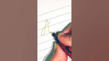 "Akshaya" in cursive writing #shorts #youtubeshorts #calligraphy #cursive #handwriting