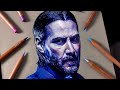 Drawing John Wick - Keanu Reeves