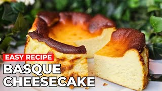 EASY Basque Cheesecake Recipe  Perfect for Valentine's Day