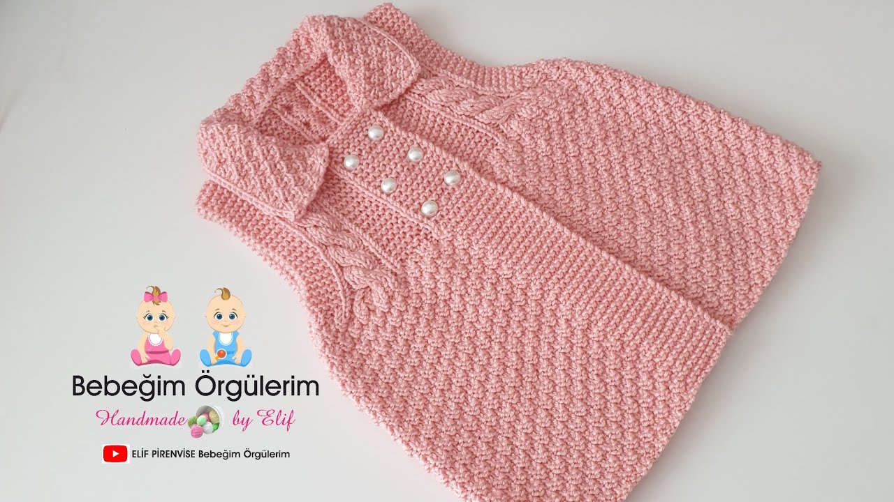 Elifpirenvise Baby Crochet Sac Orgulu Pirinc Orgu Yelek Modeli Youtube Baby Knitting Patterns Orgu Bebek
