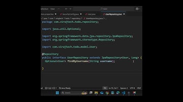 UserRepository.java class | Spring Boot UserRepository class for Spring Security code in description