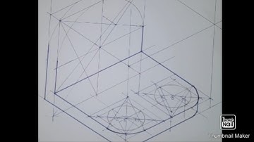 Isometric Drawing from Orthographic views Example 3