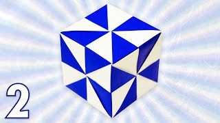 Origami Pinwheel Cube (Folding Instructions) - Part 2