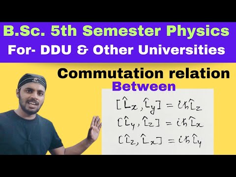 Commutation relation between
