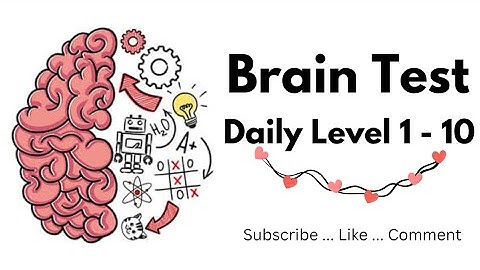 Brain Test Daily Level 1 - 10 || Subscribe || #challenge #braintest #iqtest #puzzle #games