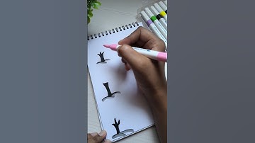 6 Easy Ways to Draw Trees 🌳#art #painting #drawing #shorts #easydrawing #tutorial
