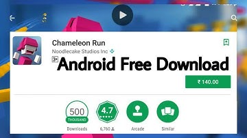 Chameleon Run Android Free Download | A Noddlecake Studio