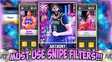 SNIPE FILTERS TO USE RIGHT NOW TO MAKE TONS OF MT!! BEST FILTERS FOR NEW PD AD!!