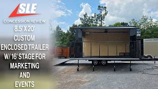 8.5' X 20' Custom Enclosed Trailer With 16' Stage For Marketing and Events Review