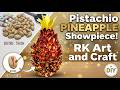 DIY Pineapple Showpiece | Plastic Bottle + Pistachio Shell Craft (Best Waste to Best)