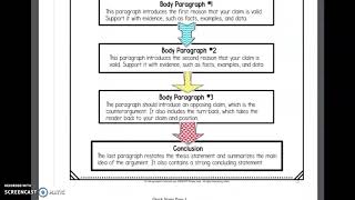 Argumentative Essay Organization Document