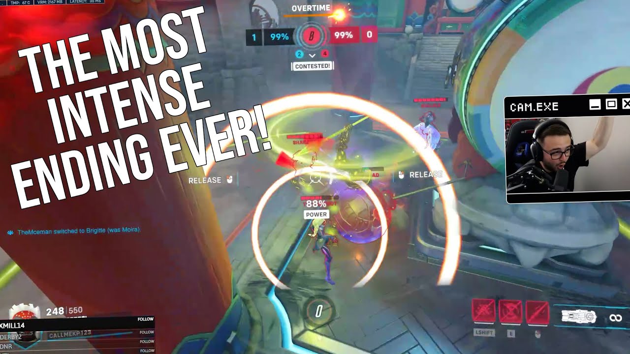 THE MOST INTENSE ENDING TO A COMP GAME EVER! Overwatch 2 Competitive - YouTube