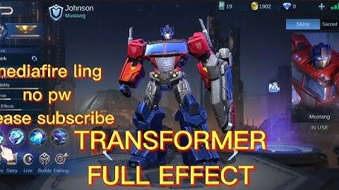 script johnson transformer  skin no pw