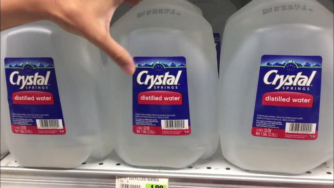 Crystal springs distilled water YouTube