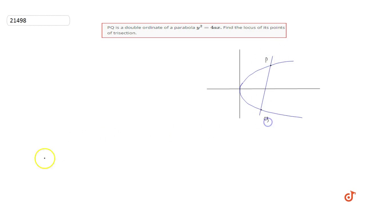 PQ Is A Double Ordinate Of A Parabola y 2 4a Xdot Find The Locus Of pq-is-a-double-ordinate-of-a-parabola-y-2-4a-xdot-find-the-locus-of