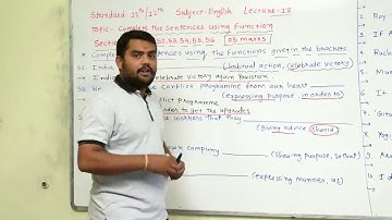 STD-11 & 12 l COMPLETE THE SENTENCE USING FUNCTION l LECTURE-12 l VIRENDRASINH GOHIL