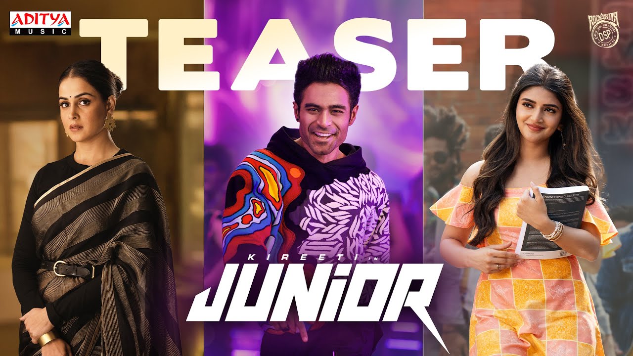 Junior Teaser | Kireeti, Sreeleela | Genelia | Radha Krishna | Rajani Korrapati | Devi Sri Prasad