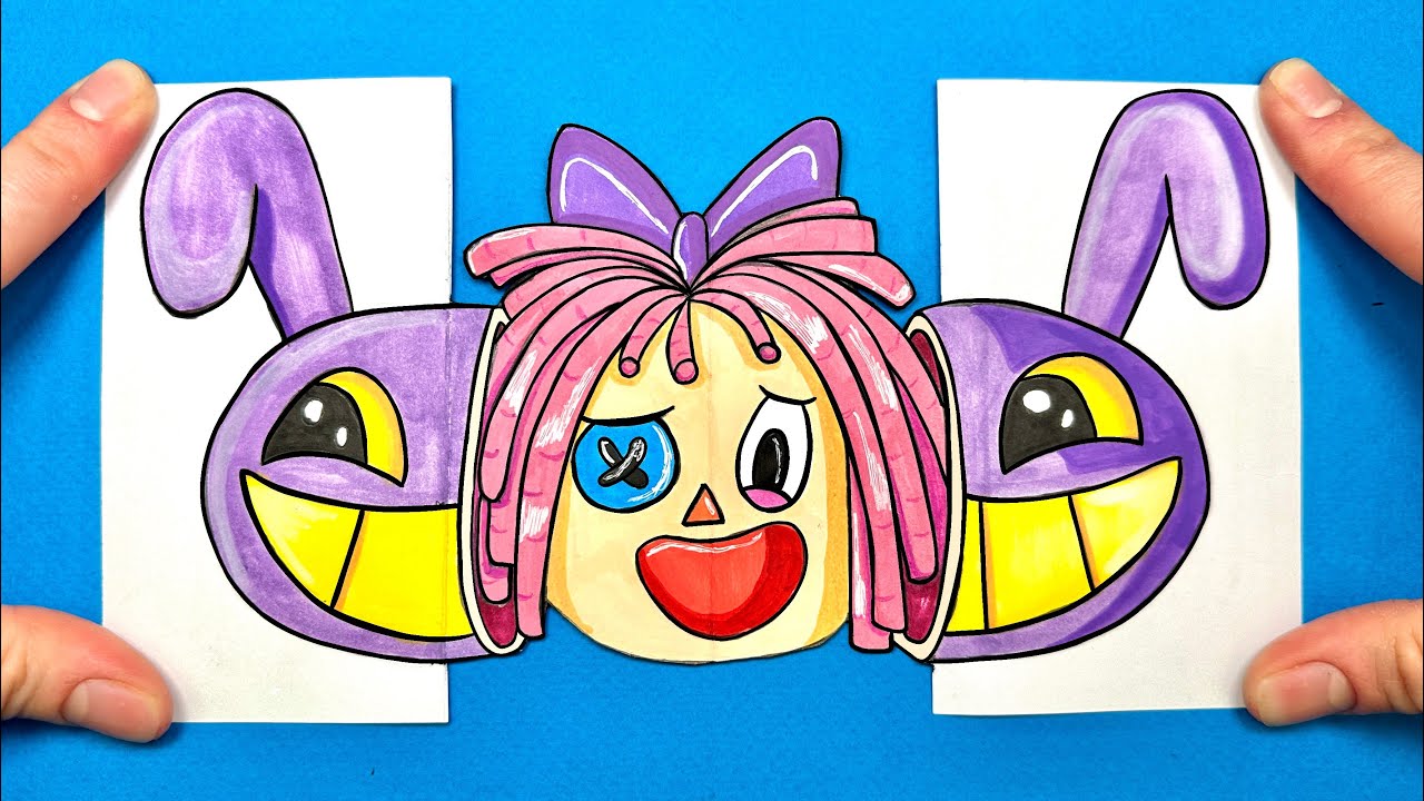 How To Draw Funny Jax VS Cute Ragatha from The Amazing Digital Circus ...