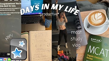 PRODUCTIVE MCAT Study Vlog | content review, coffee shops, pomodoro method