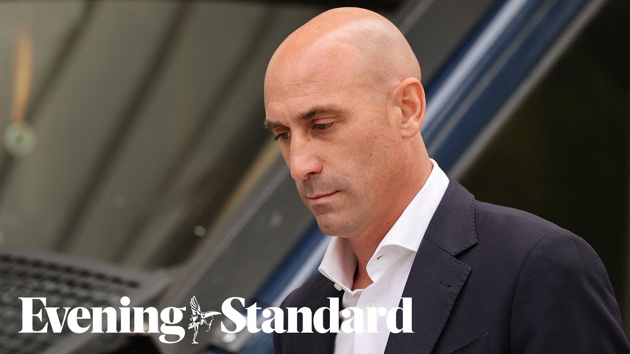 Former Spanish FA president Luis Rubiales arrives in court over Jenni Hermoso kiss