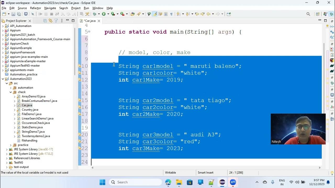 Session#20 Class and Object Concepts in JAVA - YouTube